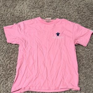 Simply Southern Pink Tee with Turtle Emblem